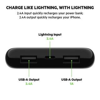 Foto 5 | Batería Externa Belkin Boost Charge De 10.000 Mah Con Conector Lightning - Venta Internacional.
