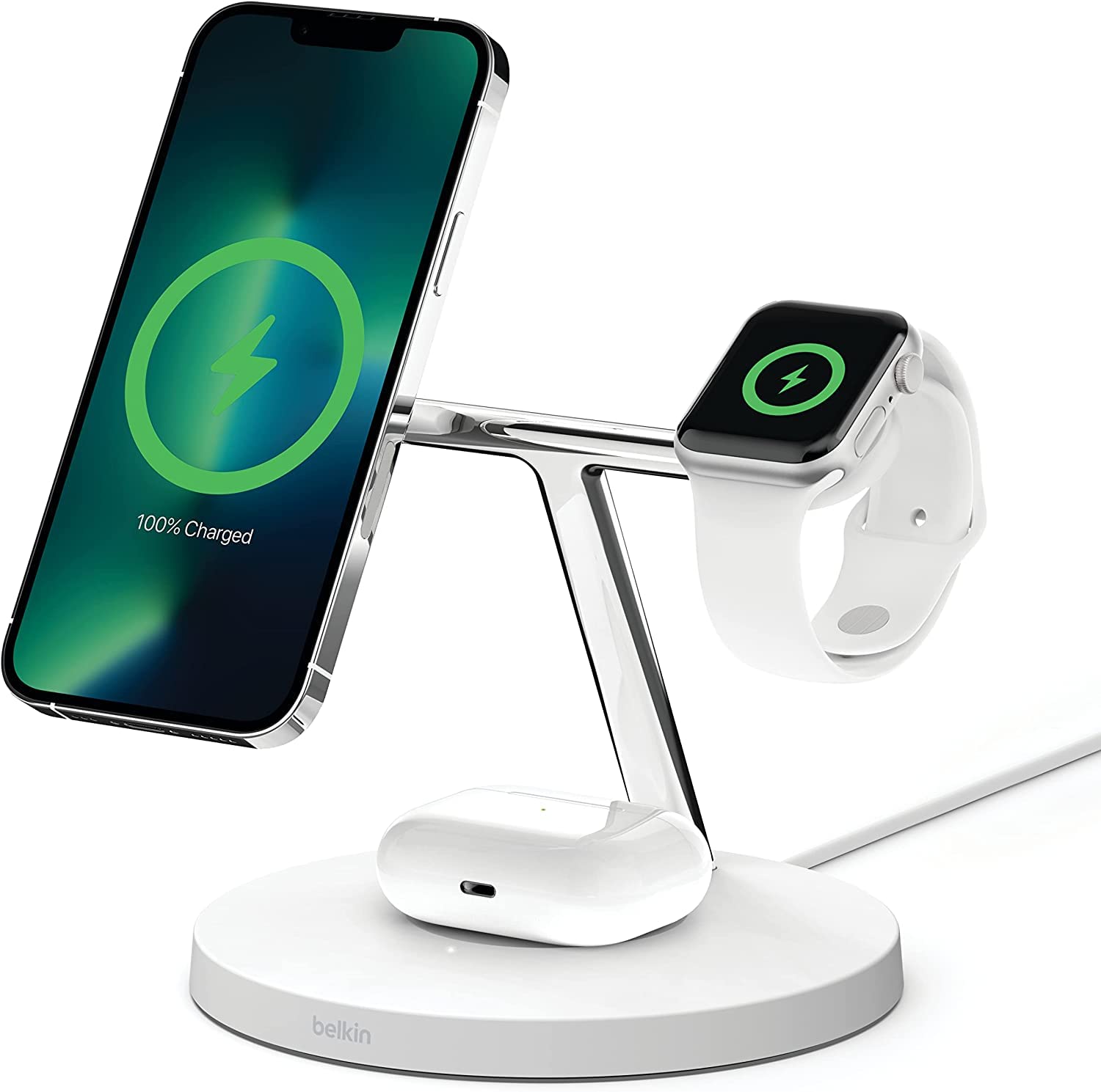 Foto 2 pulgar | Cargador Inalámbrico Belkin Boostcharge Pro 3 En 1 Para Iphone 13, 12 - Venta Internacional.