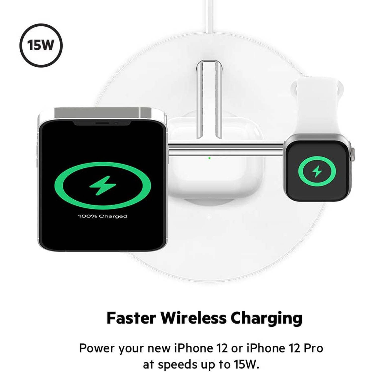 Foto 6 pulgar | Cargador Inalámbrico Belkin Boostcharge Pro 3 En 1 Para Iphone 13, 12 - Venta Internacional.