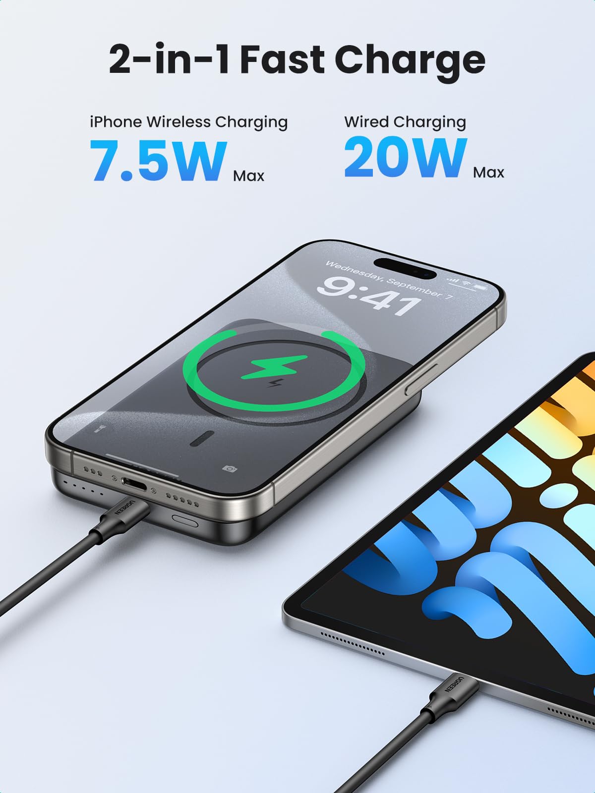 Foto 3 pulgar | Banco De Energía Magnético Ugreen 10,000mah Inalámbrico Pd 20w Negro - Venta Internacional.