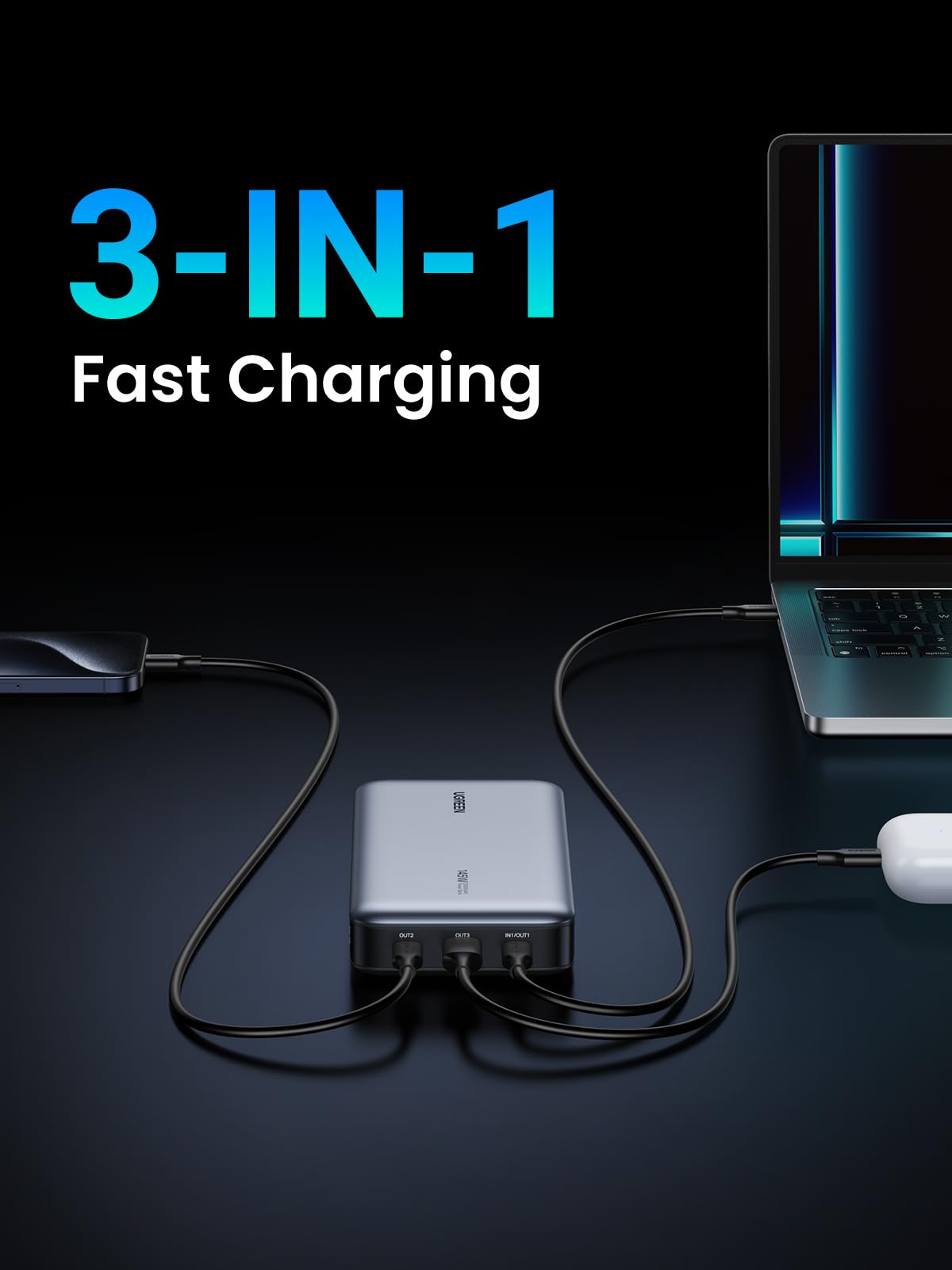 Foto 7 pulgar | Cargador Portátil Power Bank Ugreen De 25.000 Mah Y 145 W Para Portátil - Venta Internacional.