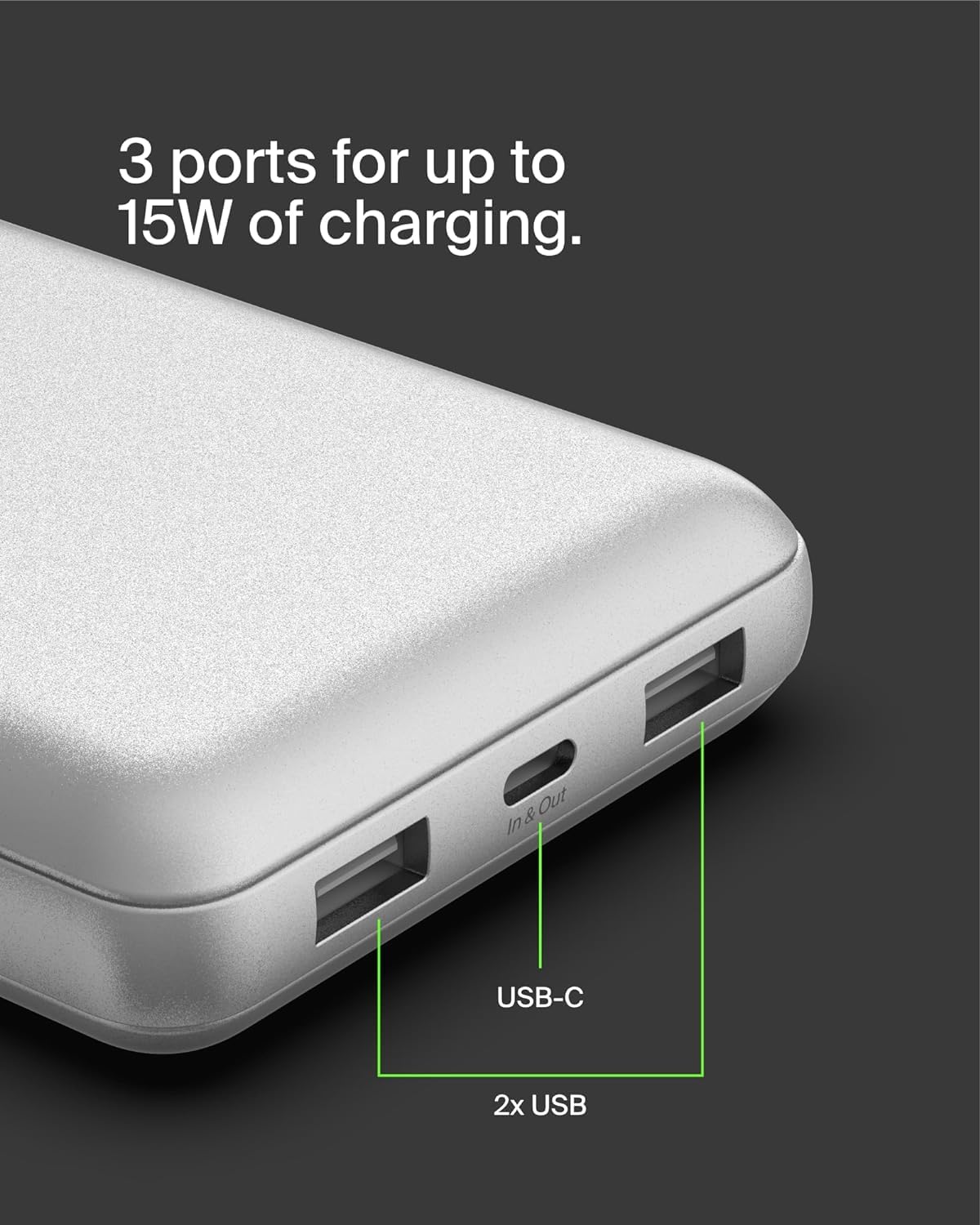 Foto 4 pulgar | Batería Externa Belkin Boostcharge Usb-c De 20.000 Mah Con 3 Puertos - Venta Internacional.