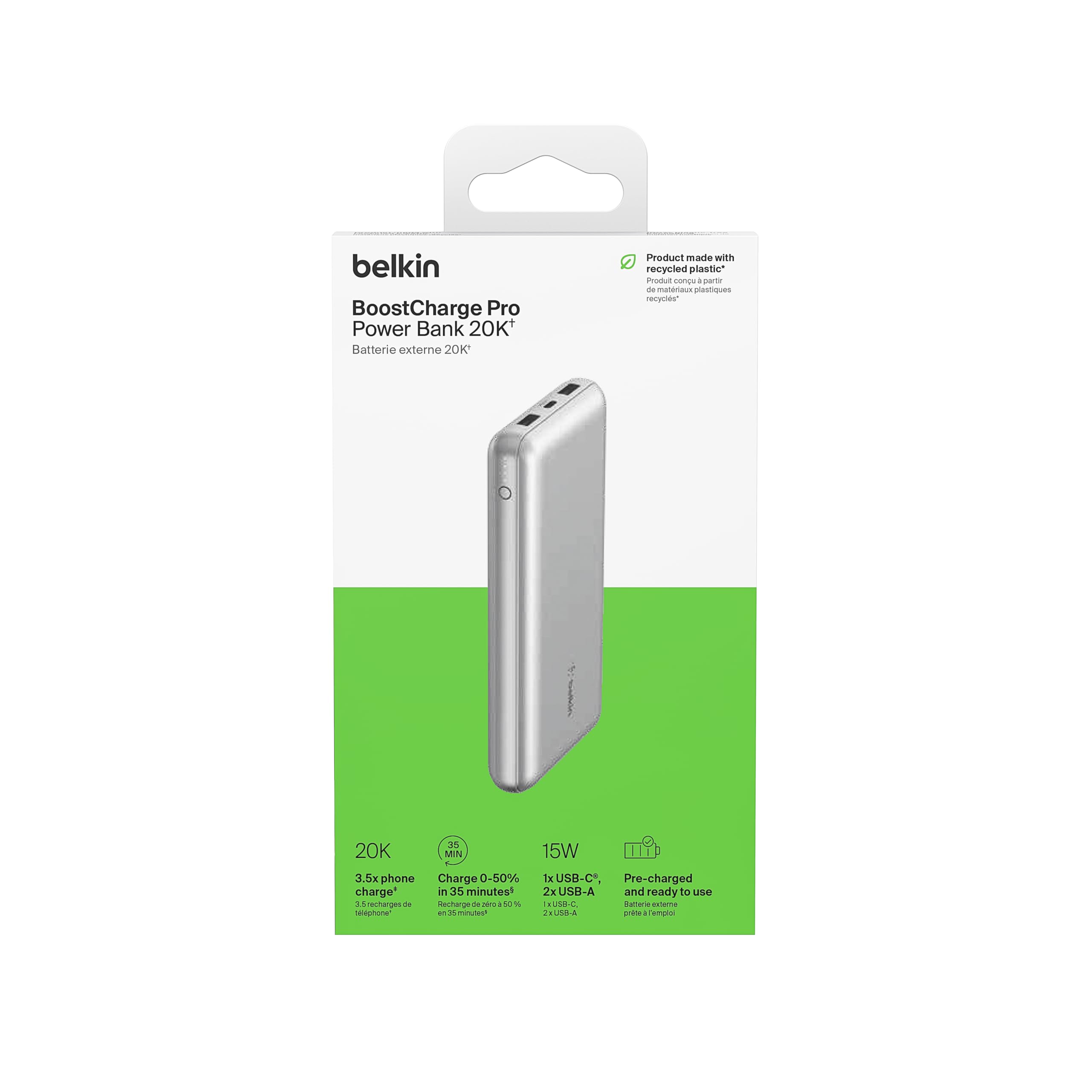 Foto 7 pulgar | Batería Externa Belkin Boostcharge Usb-c De 20.000 Mah Con 3 Puertos - Venta Internacional.
