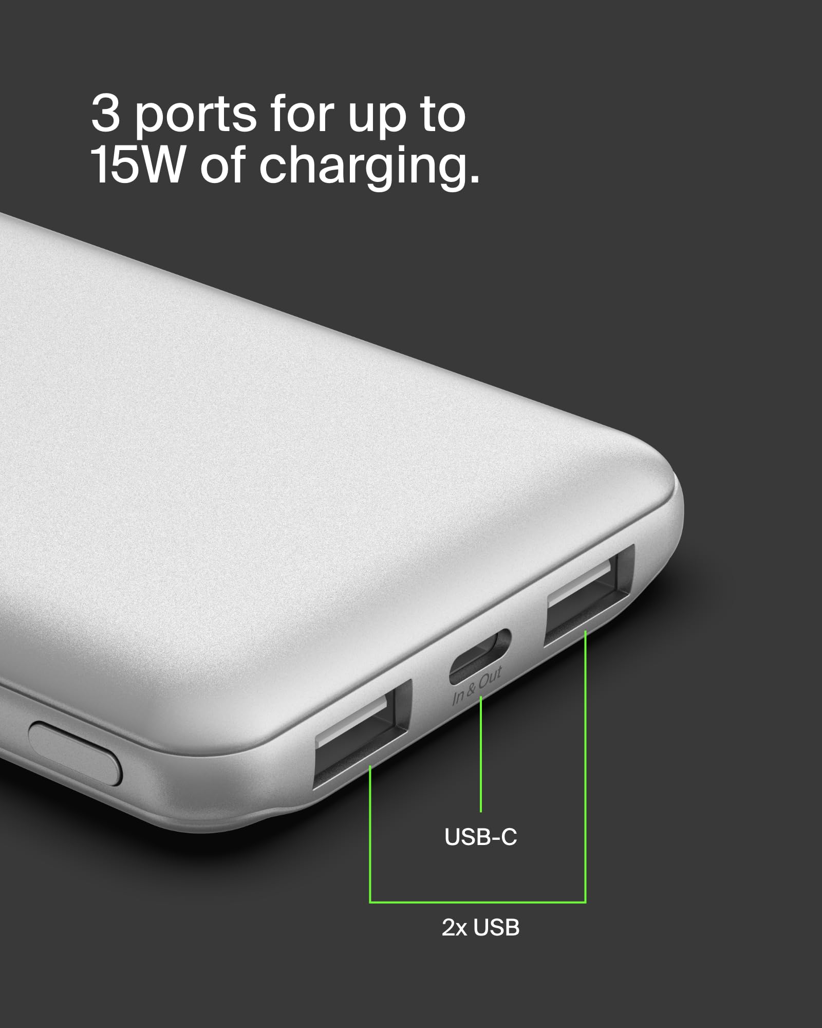 Foto 7 pulgar | Cargador Portátil Belkin Boostcharge Usb-c De 10.000 Mah, Color Plateado - Venta Internacional.