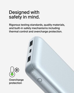Foto 7 | Batería Externa Belkin Boostcharge De 20.000 Mah Con 3 Puertos, Color Azul Perla - Venta Internacional.
