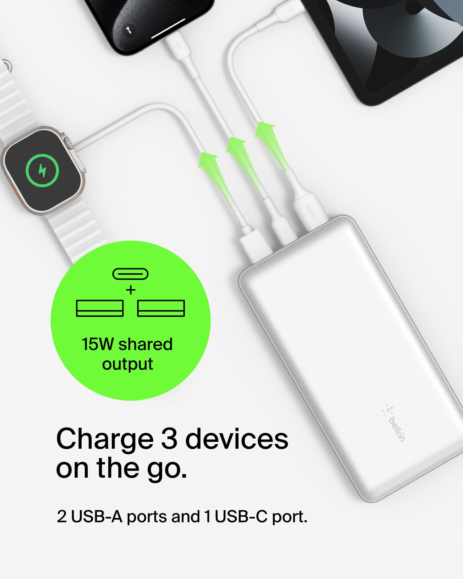 Foto 3 pulgar | Cargador Portátil Belkin Boostcharge Usb-c Power Bank De 20.000 Mah - Venta Internacional.