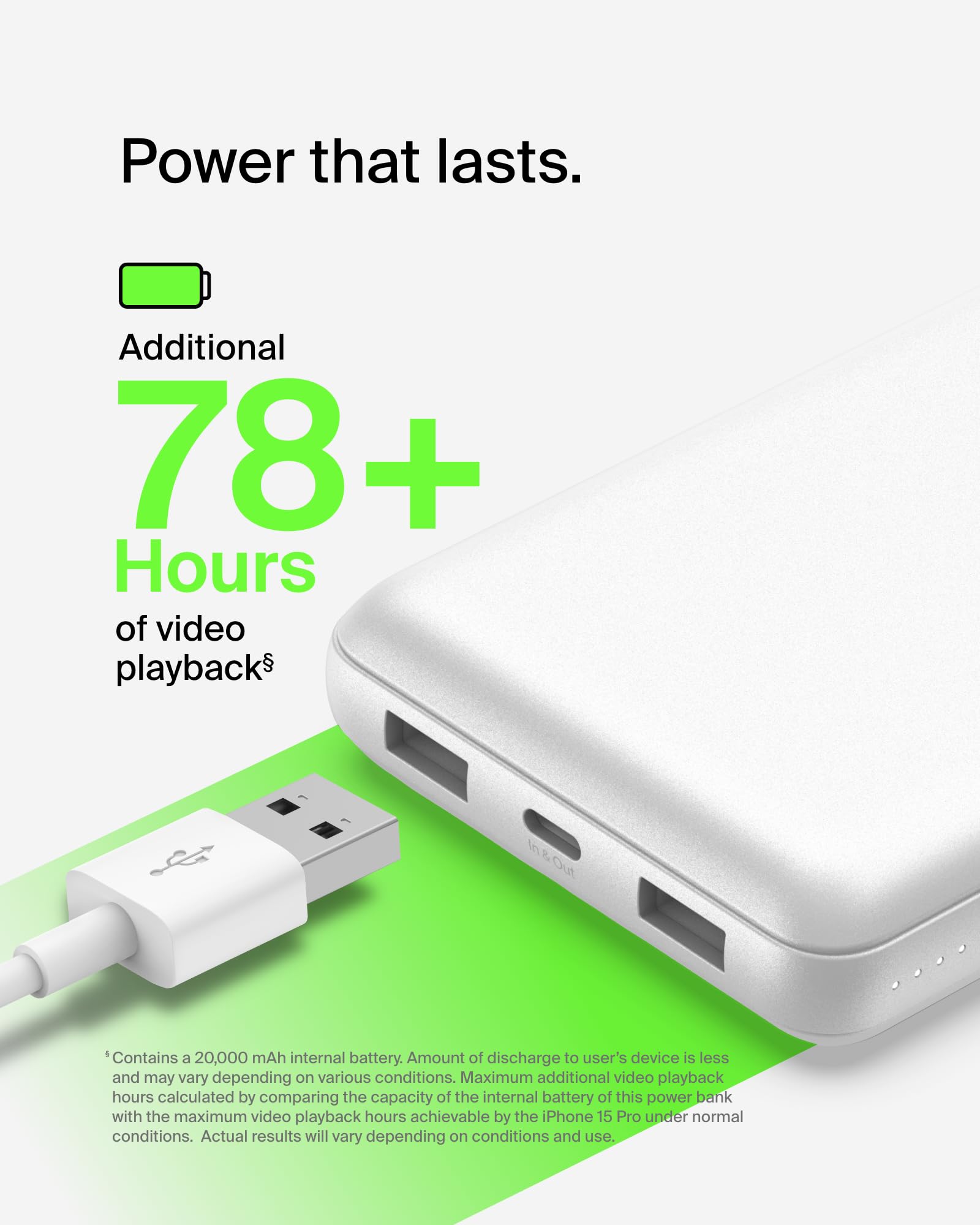 Foto 4 pulgar | Cargador Portátil Belkin Boostcharge Usb-c Power Bank De 20.000 Mah - Venta Internacional.