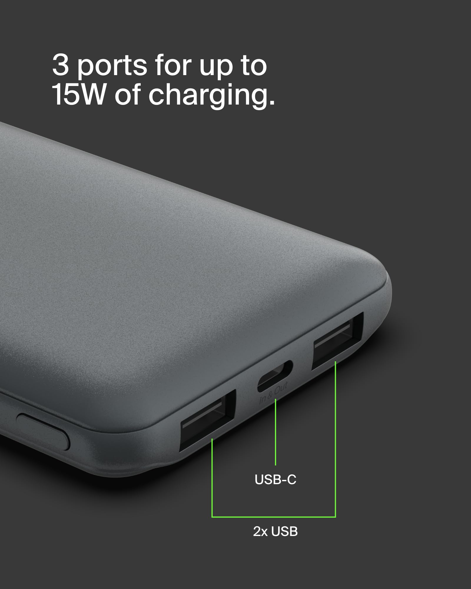 Foto 7 pulgar | Cargador Portátil Belkin Boostcharge 10,000mah Usb-c Gris - Venta Internacional.