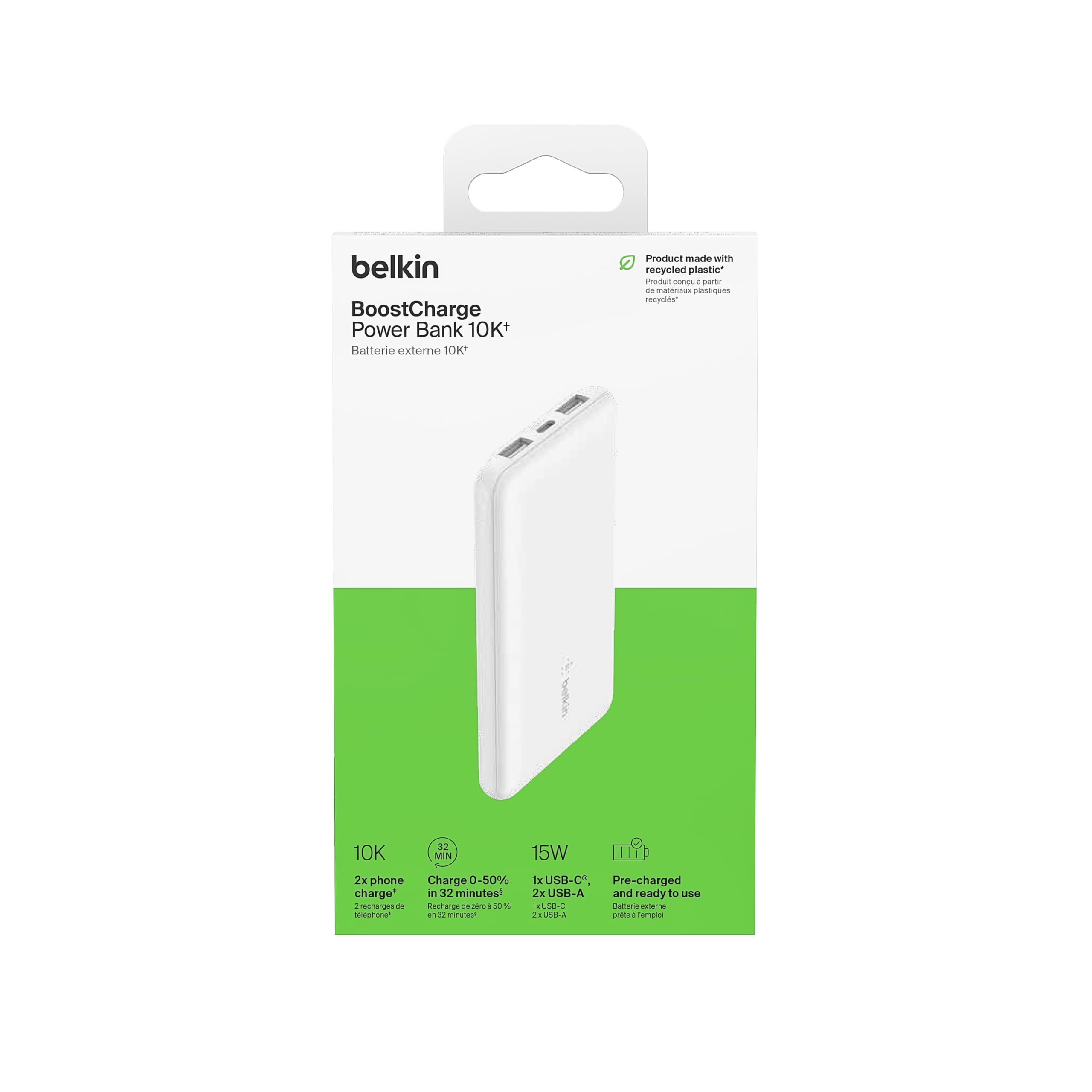 Foto 5 pulgar | Cargador Portátil Belkin Boostcharge Usb-c Power Bank de 10.000 Mah - Venta Internacional