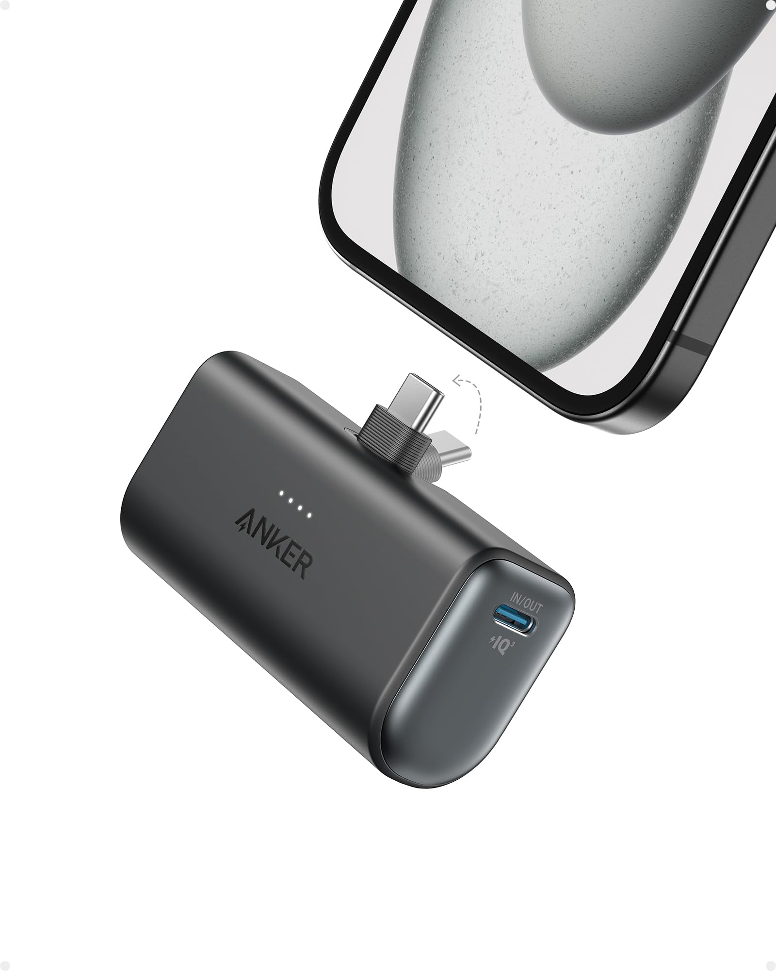 Foto 2 pulgar | Batería Externa Anker Nano de 5000 Mah y 22.5 W Con Usb-c Plegable - Venta Internacional