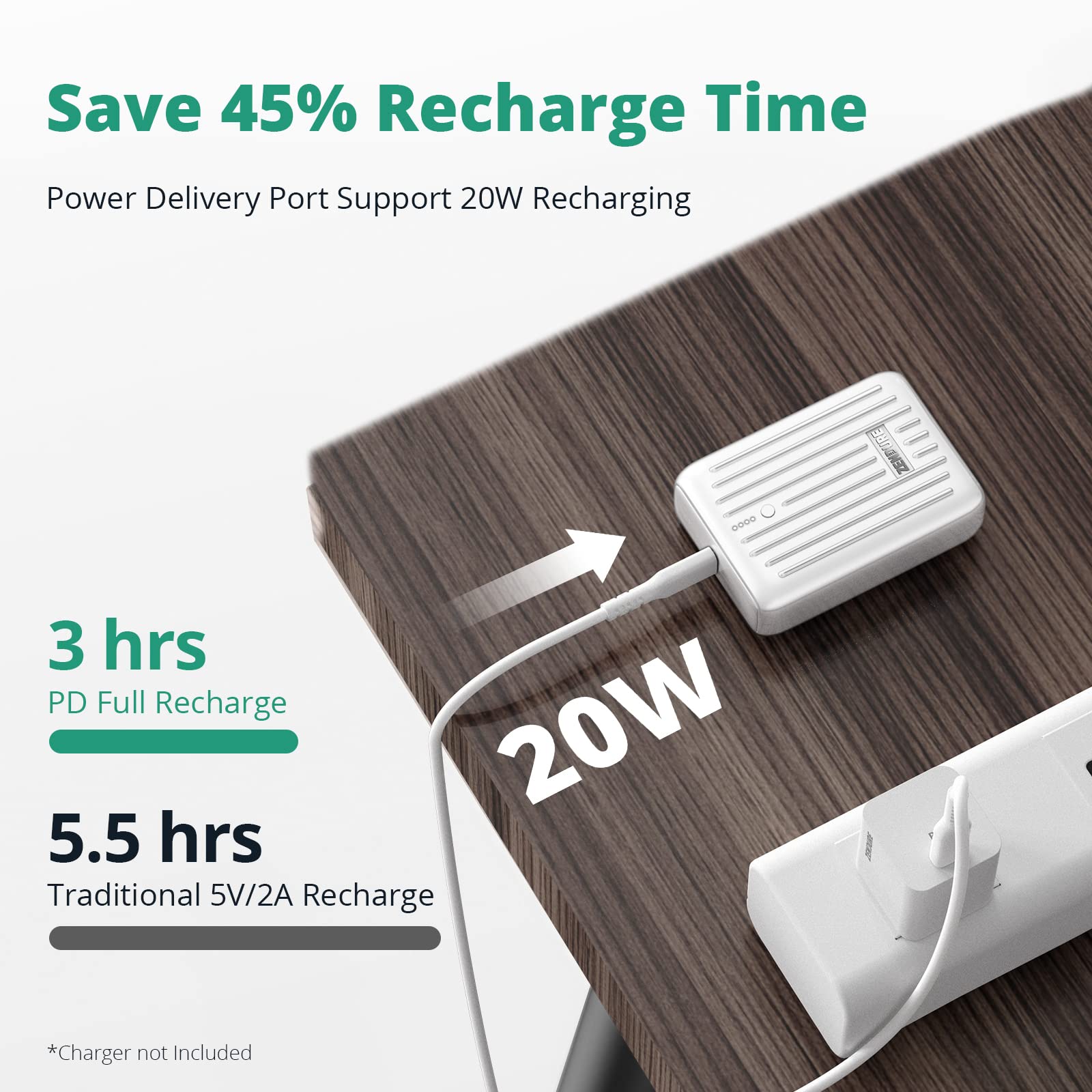 Foto 3 pulgar | Cargador Portátil Zendure Supermini Power Bank De 10.000 Mah - Venta Internacional.