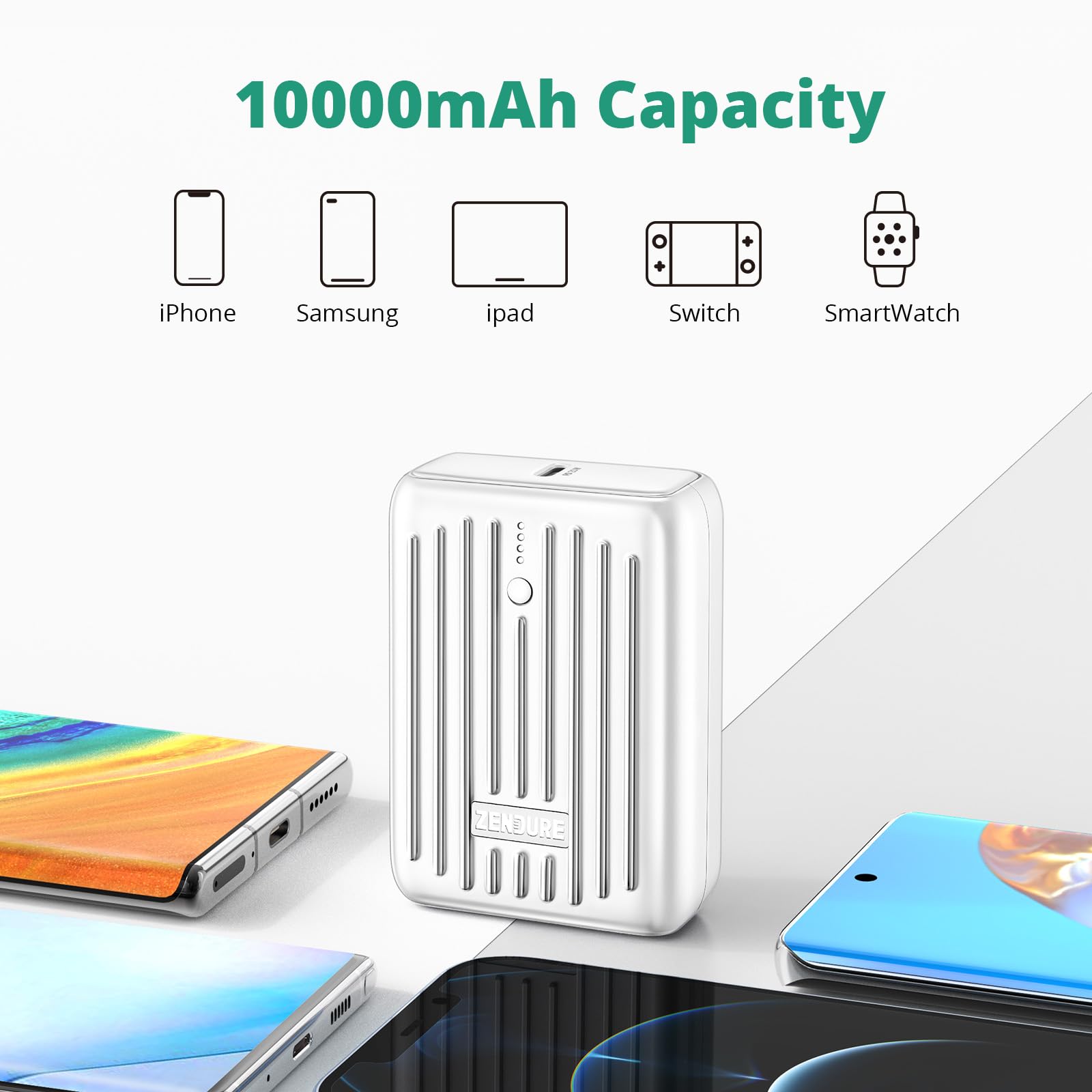 Foto 5 pulgar | Cargador Portátil Zendure Supermini Power Bank De 10.000 Mah - Venta Internacional.