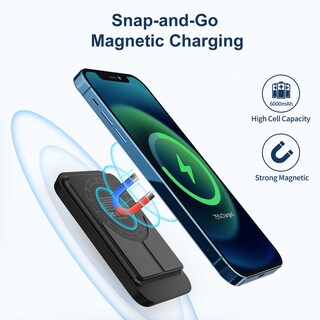 Foto 2 | Cargador Inalámbrico Magnético Power Bank Iwalk De 6000 Mah Para Iphone - Venta Internacional.