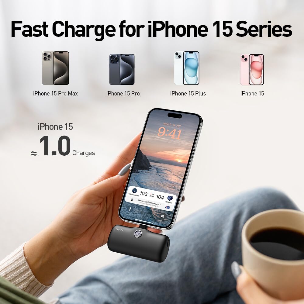 Foto 3 pulgar | Cargador Portátil Iwalk Usb-c 20w 4800mah Para Iphone 15 - Venta Internacional.