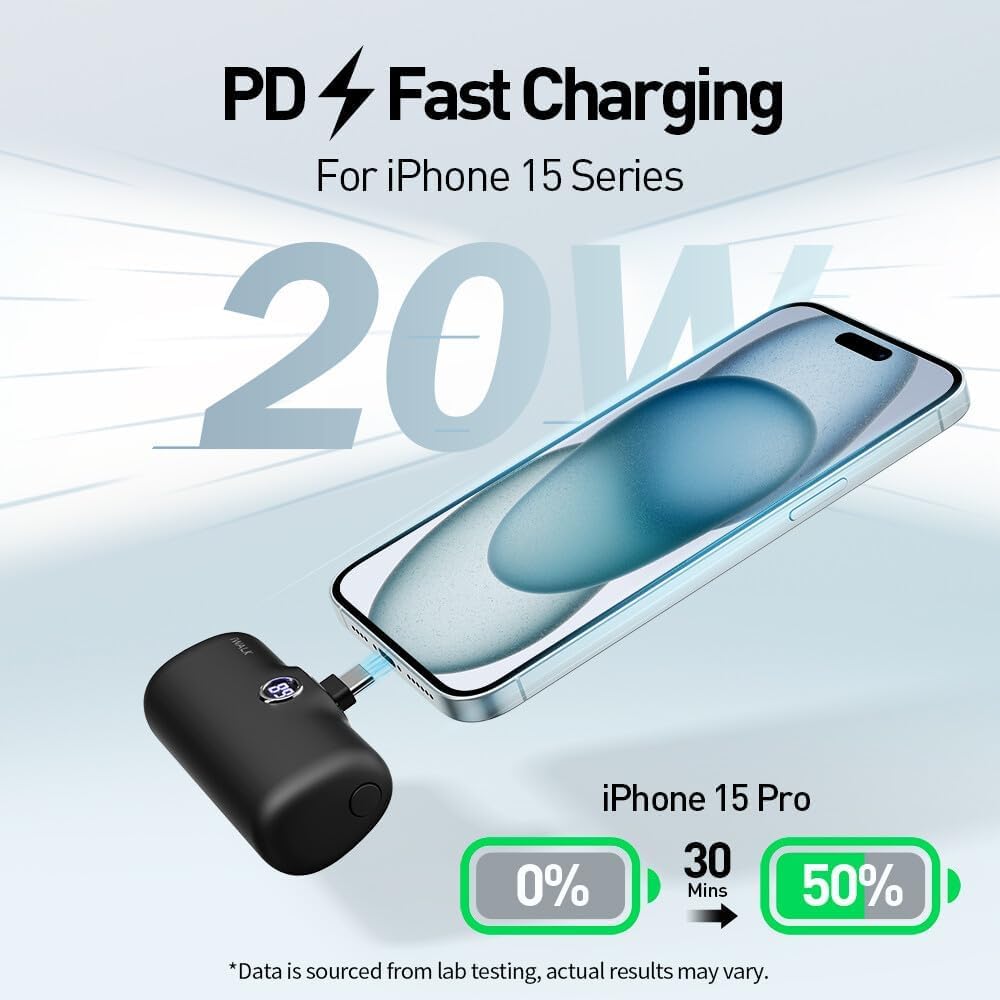 Foto 4 pulgar | Cargador Portátil Iwalk Usb-c 20w 4800mah Para Iphone 15 - Venta Internacional.