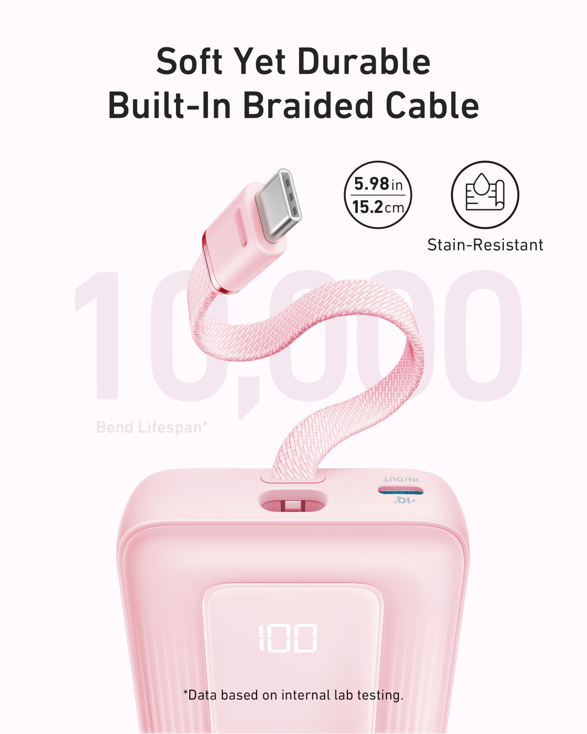 Foto 5 pulgar | Power Bank Anker Zolo De 20 000 Mah Y 30 W Con Cable Usb-c Para Iphone - Venta Internacional.
