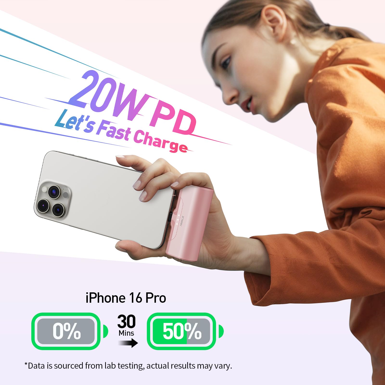 Foto 3 pulgar | Cargador Portátil Iwalk Para Iphone 15 Con Batería De 4500 Mah - Venta Internacional.