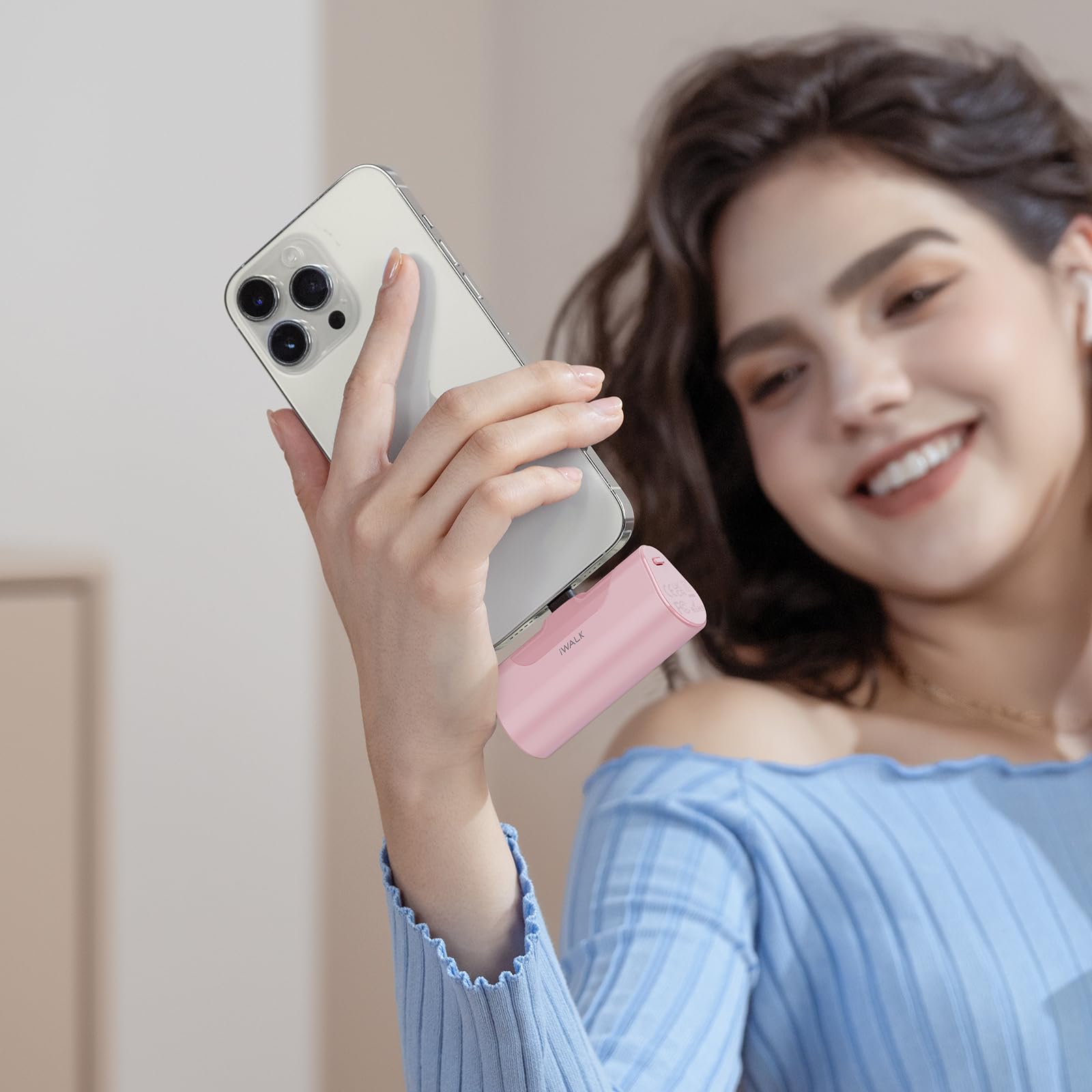Foto 6 | Cargador Portátil Iwalk Para Iphone 15 Con Batería De 4500 Mah - Venta Internacional.