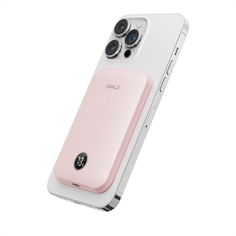 Foto 2 pulgar | Cargador Portátil Iwalk Magnetic 5000mah 18w Para Iphone Rosa - Venta Internacional.