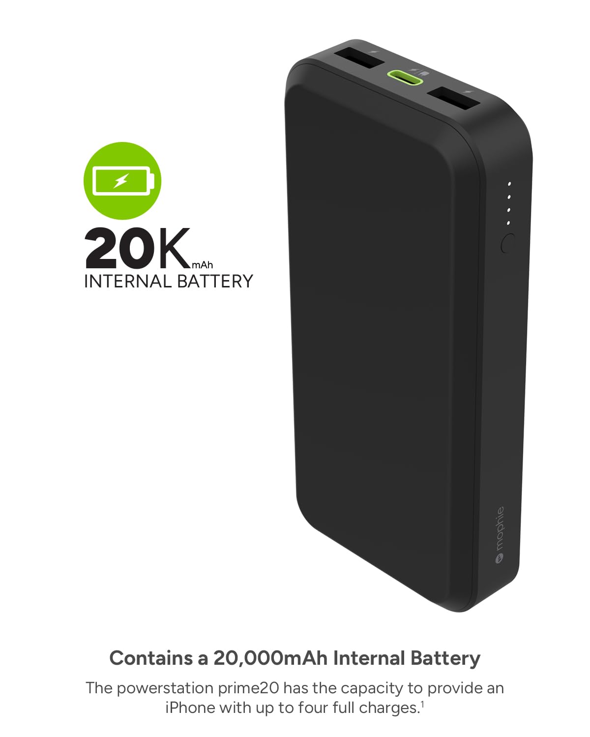 Foto 5 pulgar | Power Bank Mophie Powerstation Prime20 20,000mah Usb-c Pd 18w - Venta Internacional.