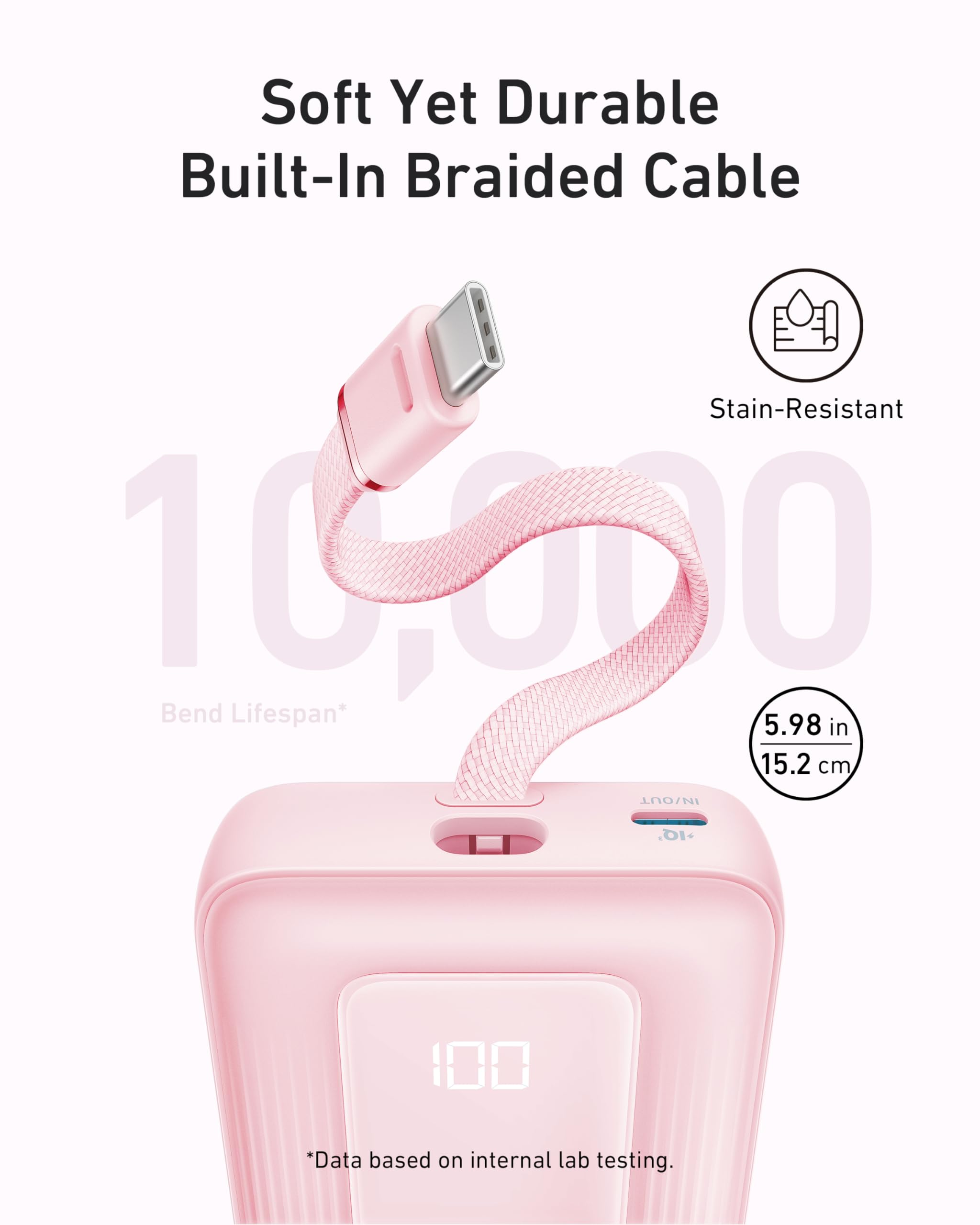 Foto 5 pulgar | Power Bank Anker Zolo De 20 000 Mah Y 30 W Con Cable Usb-c Para Iphone - Venta Internacional.