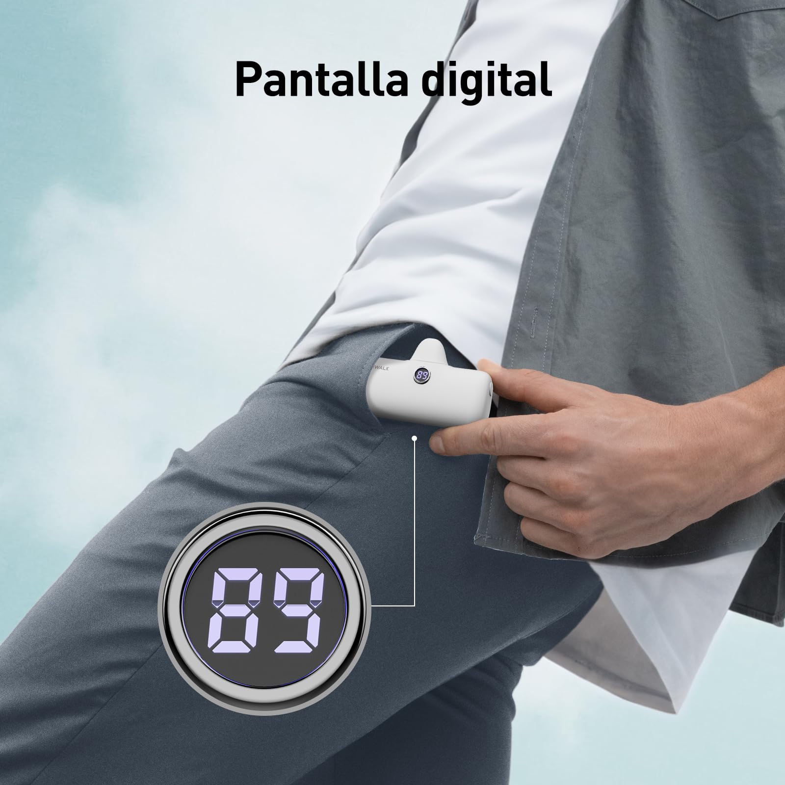Foto 6 pulgar | Cargador Portátil Iwalk Usb-c 20w 4800mah Para Iphone 15 - Venta Internacional.