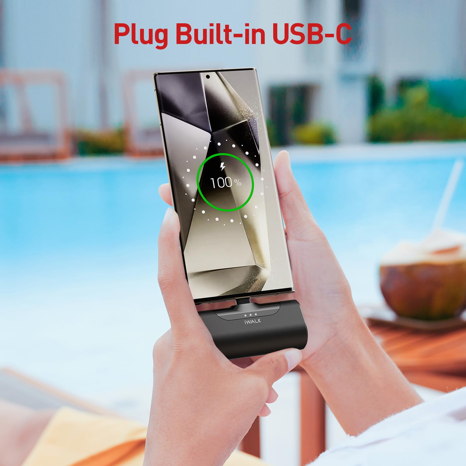 Foto 4 pulgar | Cargador Portátil Iwalk 4500mah Usb-c Para Iphone Y Android - Venta Internacional.