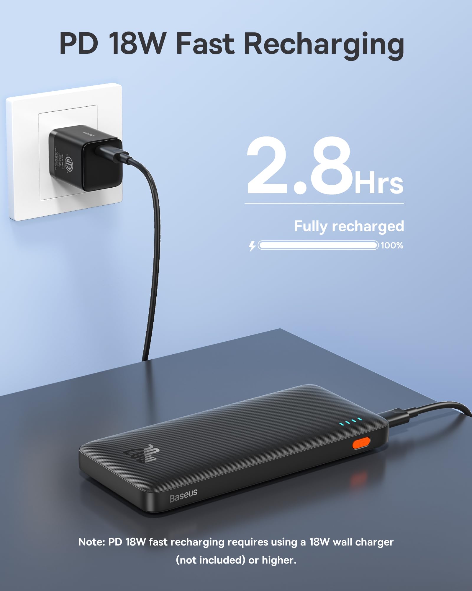 Foto 6 pulgar | Cargador Portátil Baseus 10000 Mah 20 W Pd Qc De Carga Rápida - Venta Internacional.