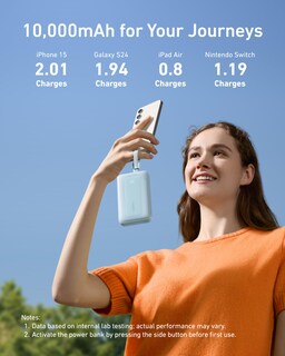 Foto 4 | Batería Externa Anker Zolo De 10 000 Mah Y 30 W Con Cable Usb C Y Lightning - Venta Internacional.