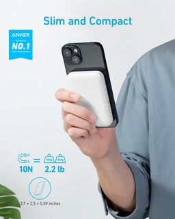 Foto 2 | Cargador Portátil Anker 321 Maggo Con Batería De 5000 Mah, Color Blanco - Venta Internacional.