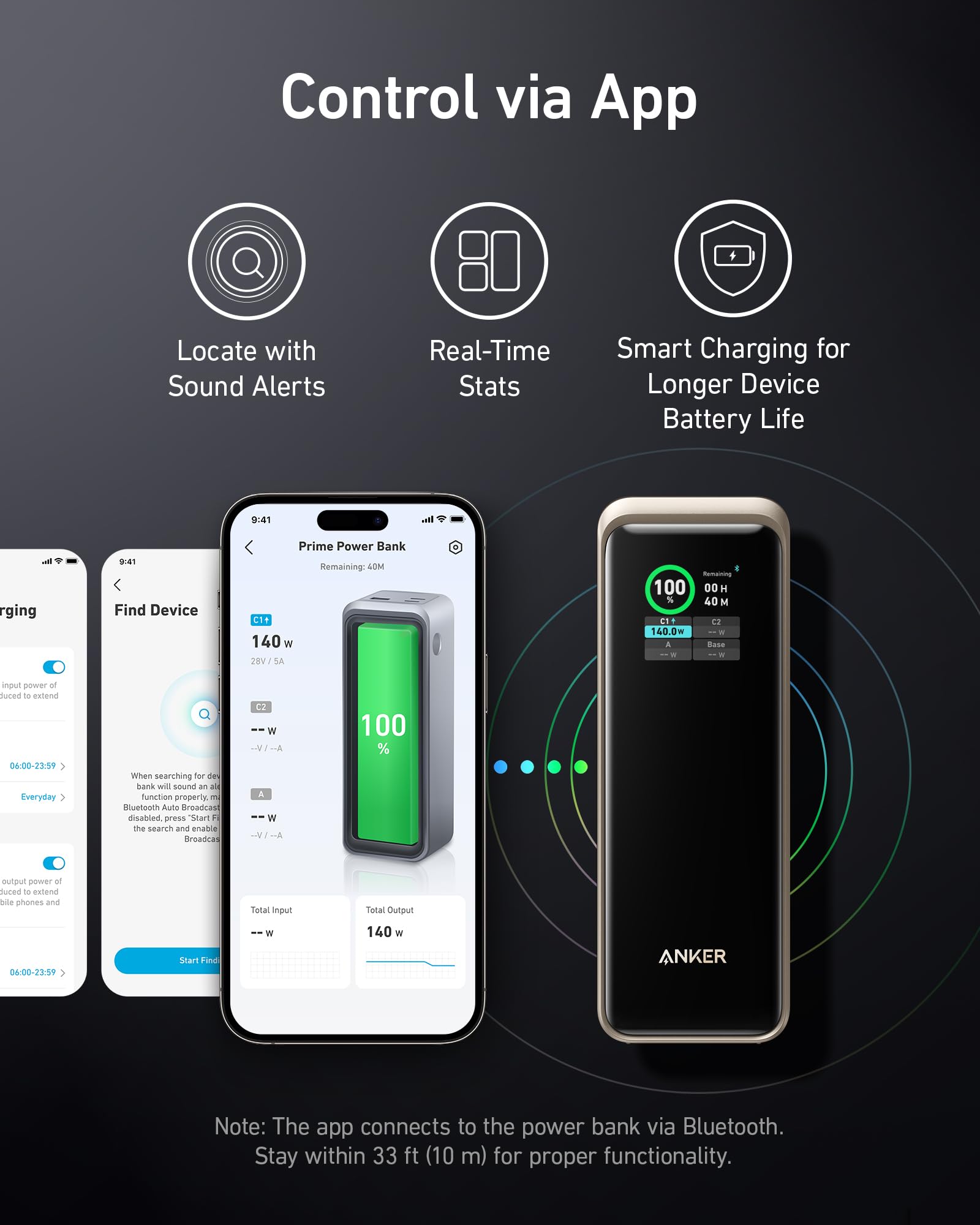 Foto 4 pulgar | Batería Externa Anker Prime 27.650 Mah, 3 Puertos Y 250 W Con Aplicación Inteligente - Venta Internacional.