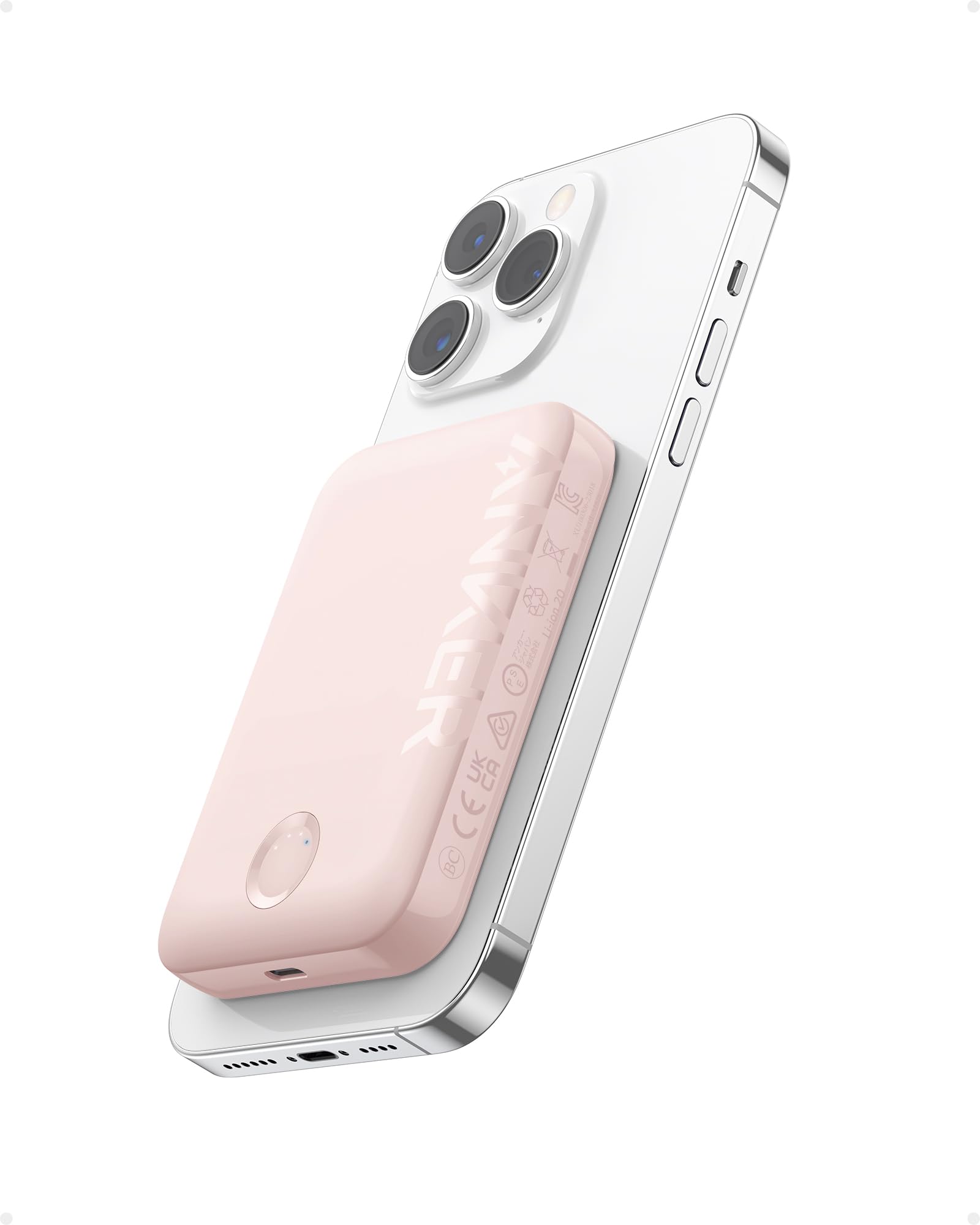 Foto 2 pulgar | Cargador Portátil Anker 321 Maggo Con Batería De 5000 Mah, Color Rosa - Venta Internacional.