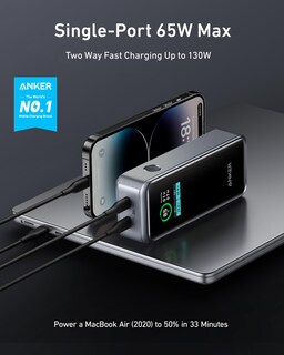 Foto 2 | Batería Externa Anker Prime De 12 000 Mah, 2 Puertos Y 130 W Con Pantalla - Venta Internacional.