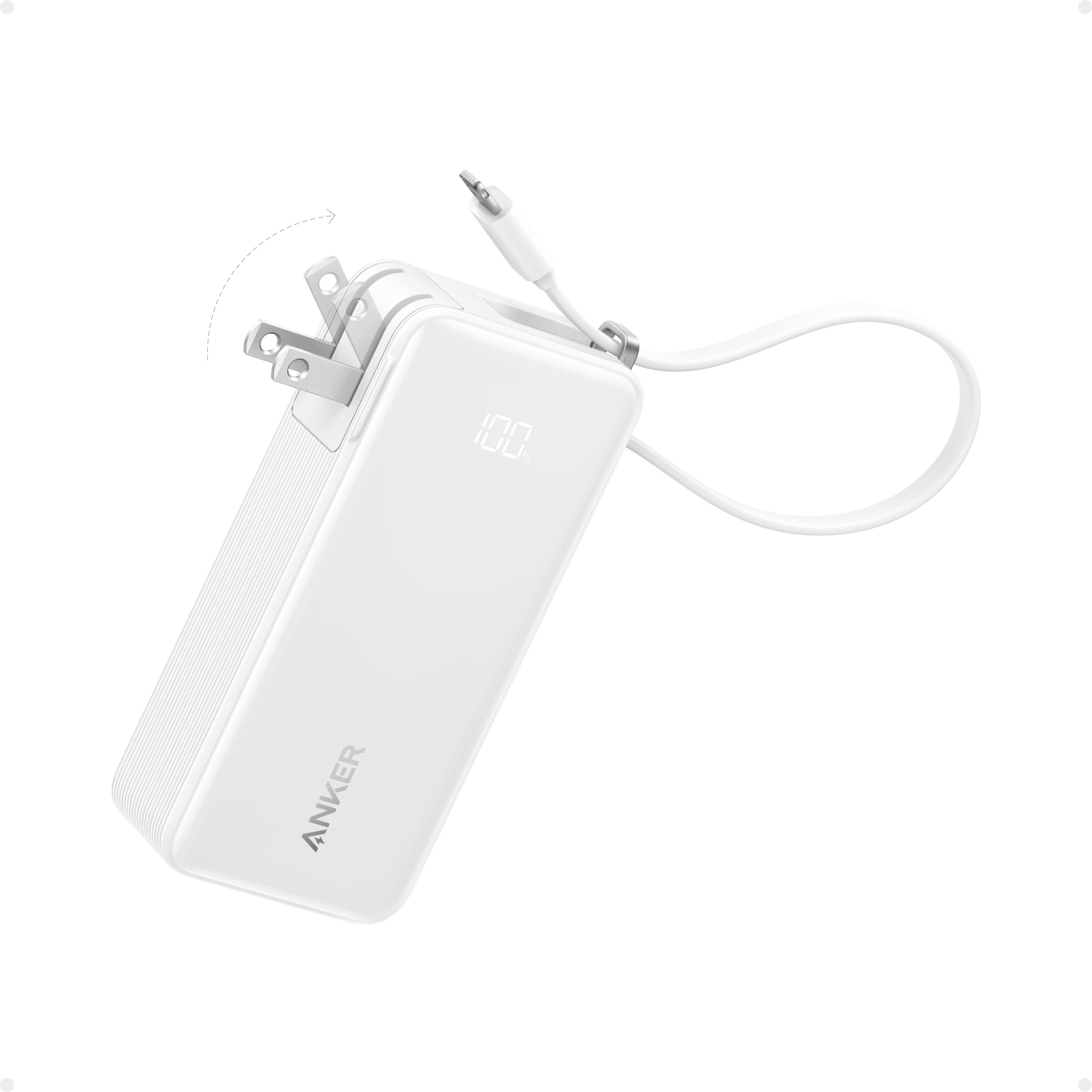 Power Bank Anker Nano 3 En 1 De 10.000 Mah Con Cable Lightning - Venta Internacional.