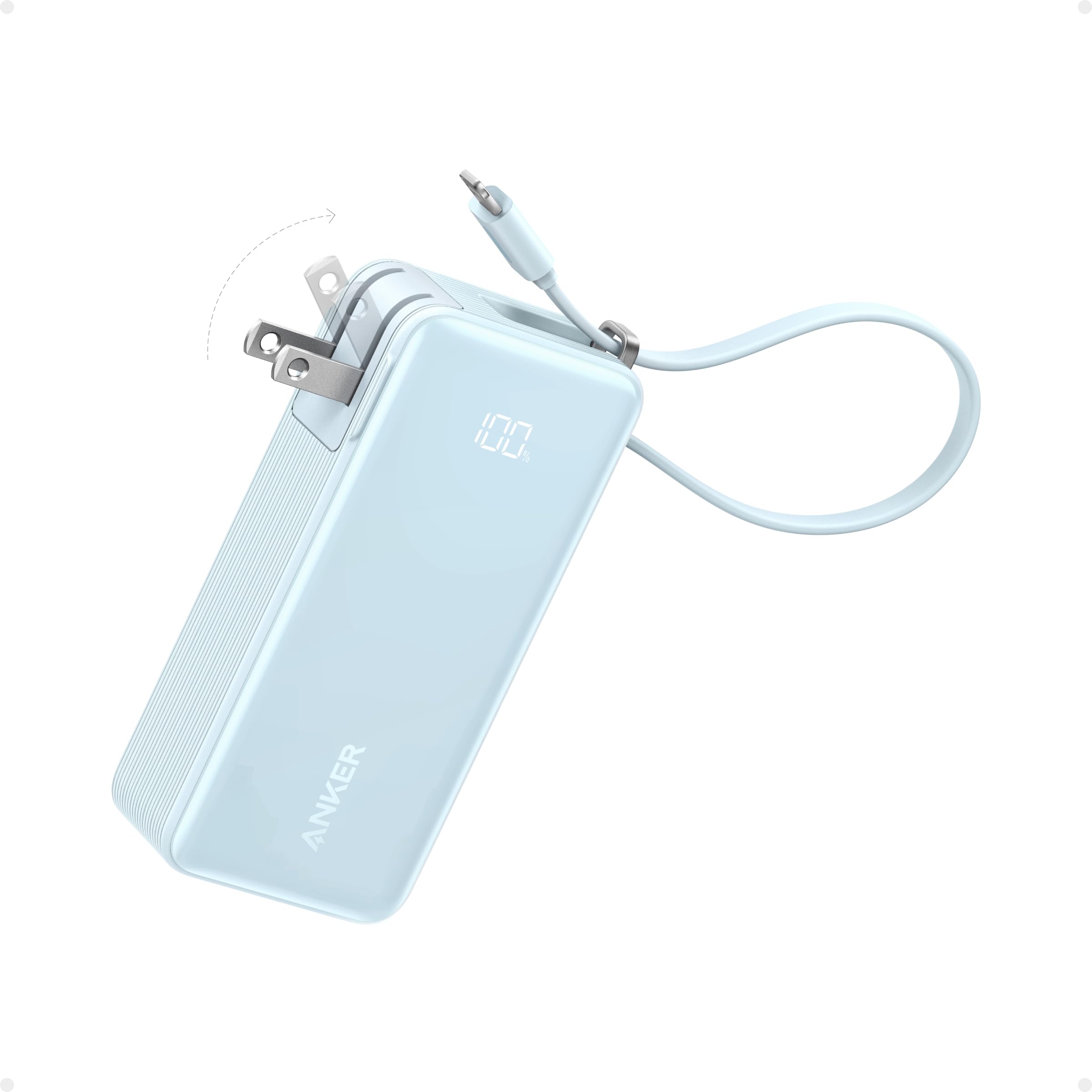 Foto 2 pulgar | Power Bank Anker Nano 3 En 1 De 10.000 Mah Con Cable Lightning - Venta Internacional.