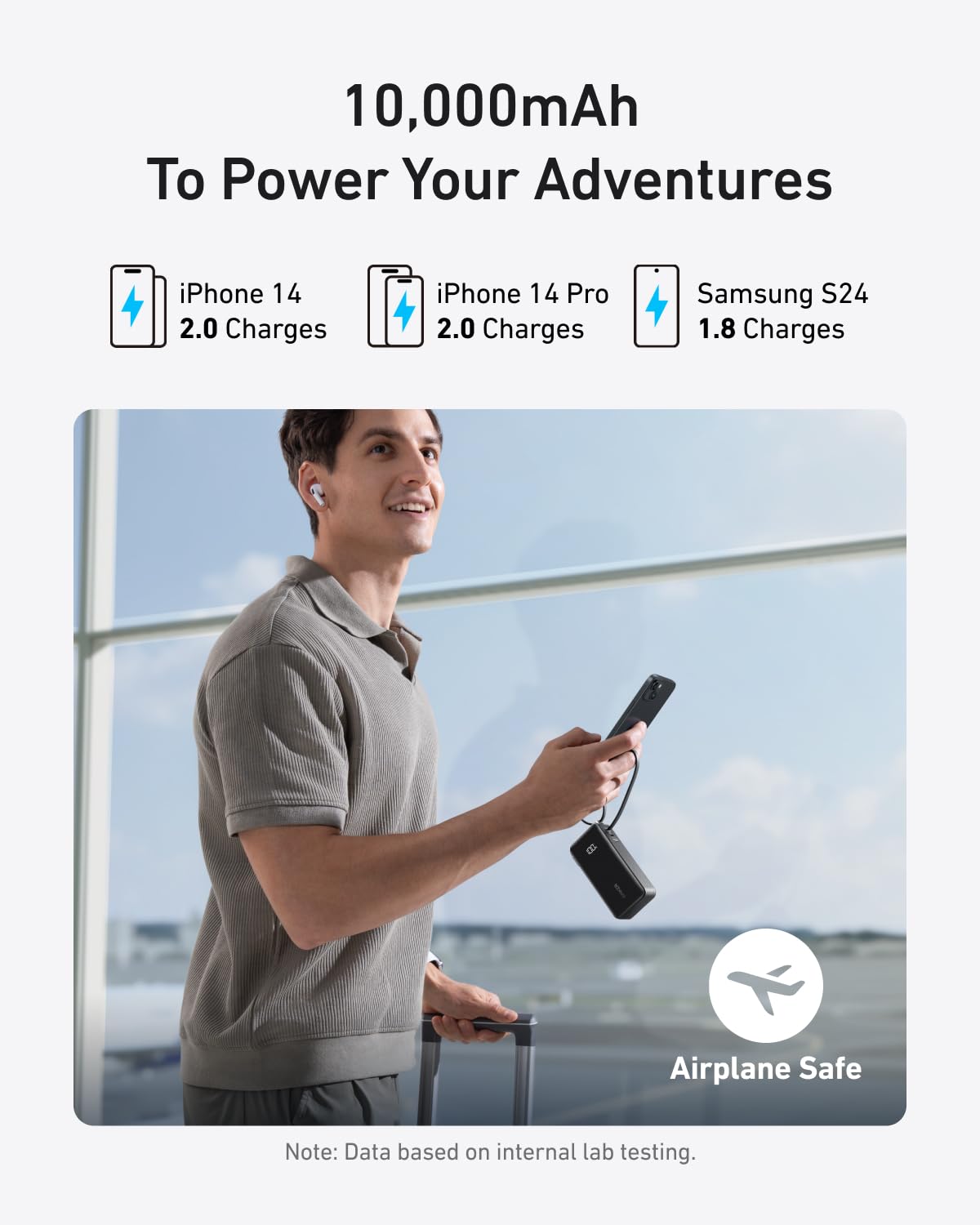 Foto 5 pulgar | Power Bank Anker Nano 3 En 1 De 10.000 Mah Con Cable Lightning - Venta Internacional.