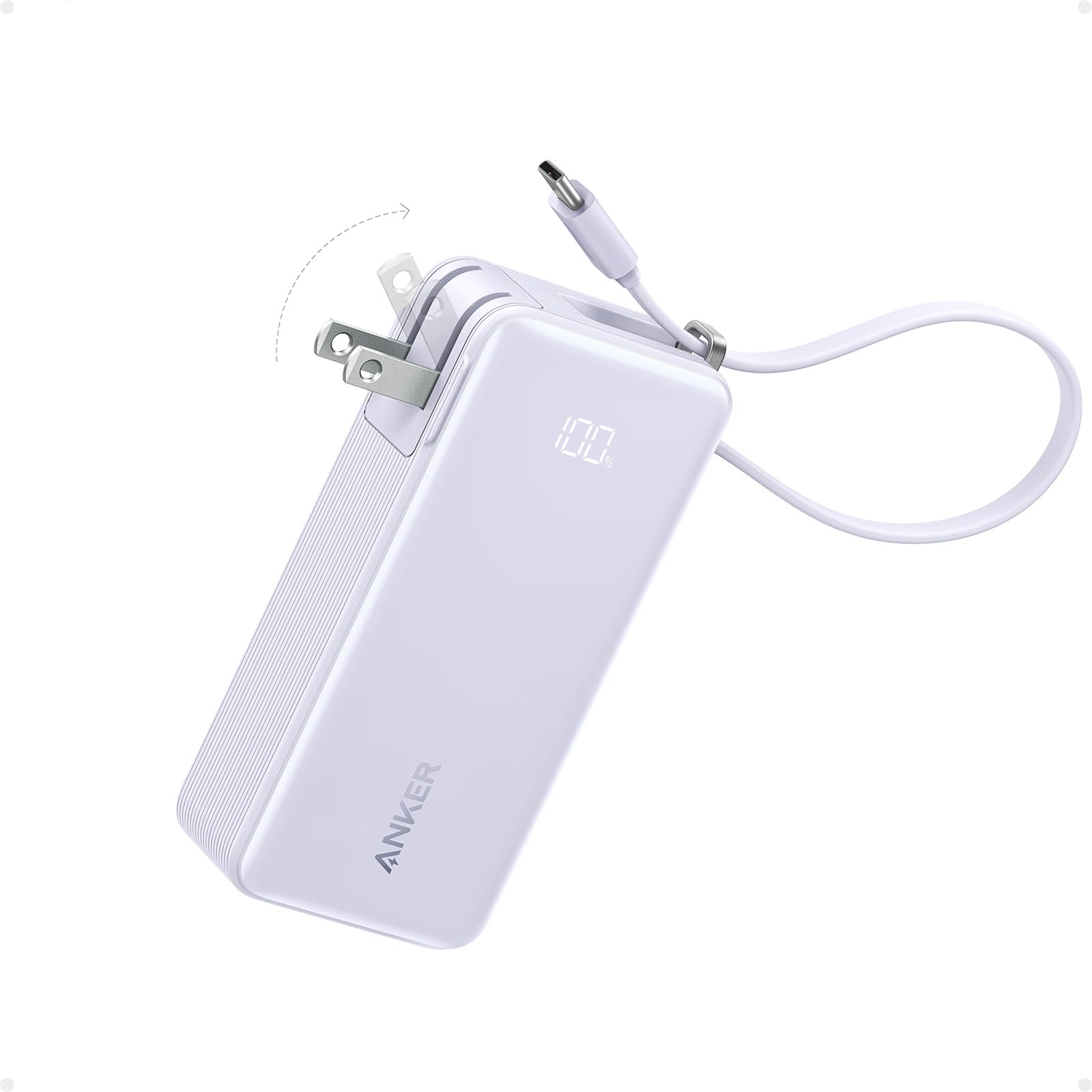 Foto 2 pulgar | Power Bank Anker Nano 3 En 1 De 10.000 Mah Con Cable Usb-c De 30 W - Venta Internacional.