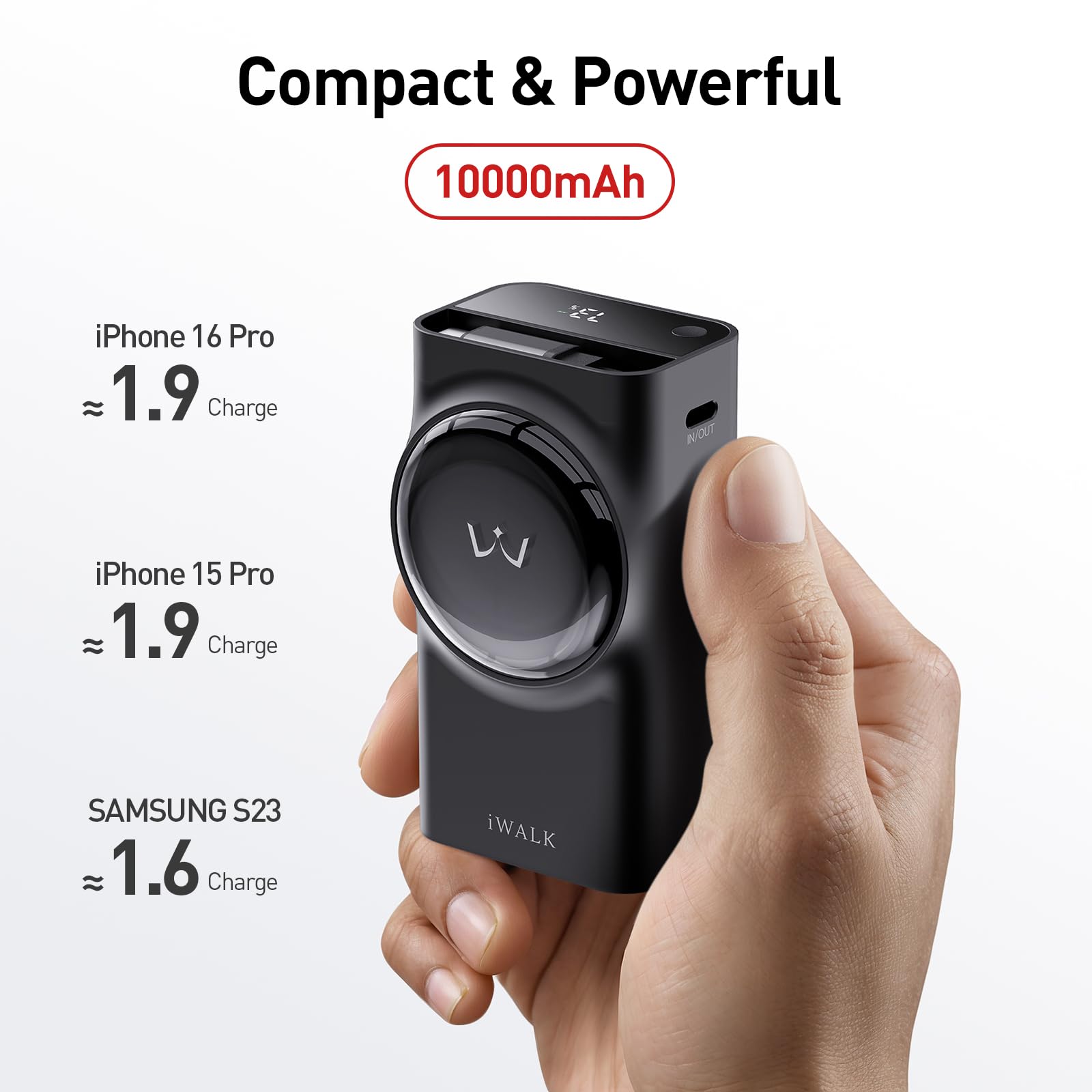 Foto 5 pulgar | Batería Externa Iwalk Linkpod Reel De 10.000 Mah Pd 30 W Para Iphone - Venta Internacional.