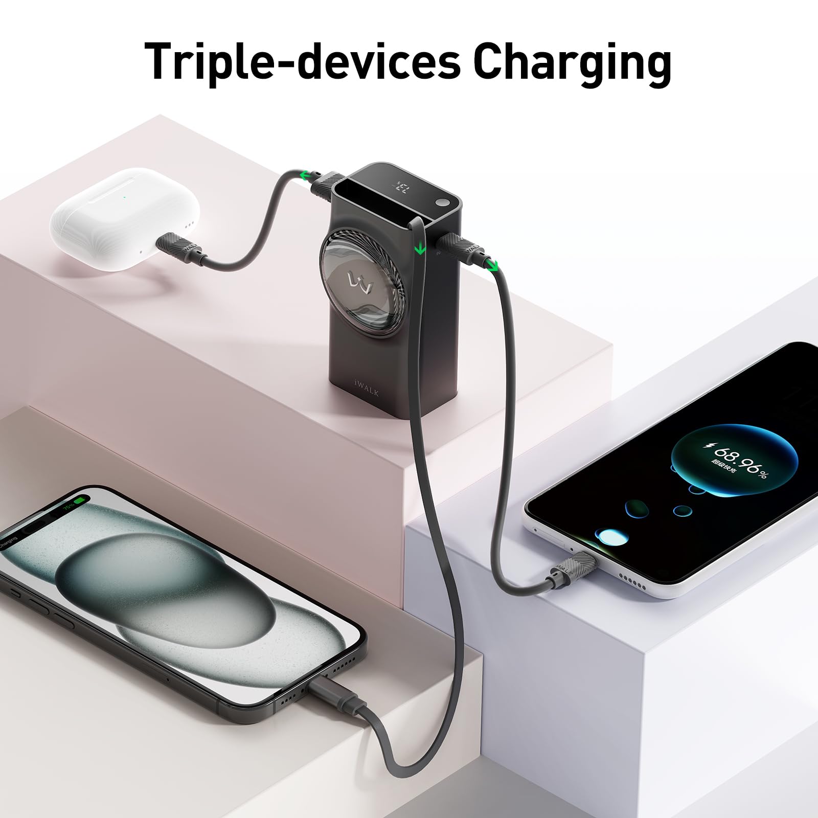Foto 6 pulgar | Batería Externa Iwalk Linkpod Reel De 10.000 Mah Pd 30 W Para Iphone - Venta Internacional.