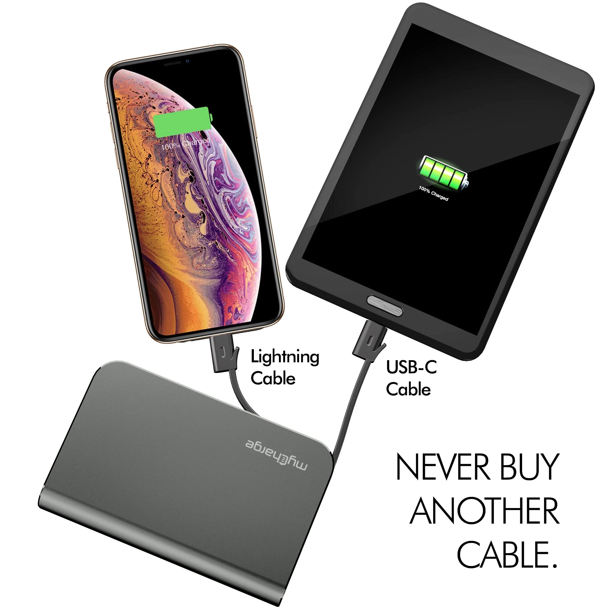 Foto 4 pulgar | Cargador Portátil Mycharge Hub 10050 Mah Con Enchufe De Pared Y Cables - Venta Internacional