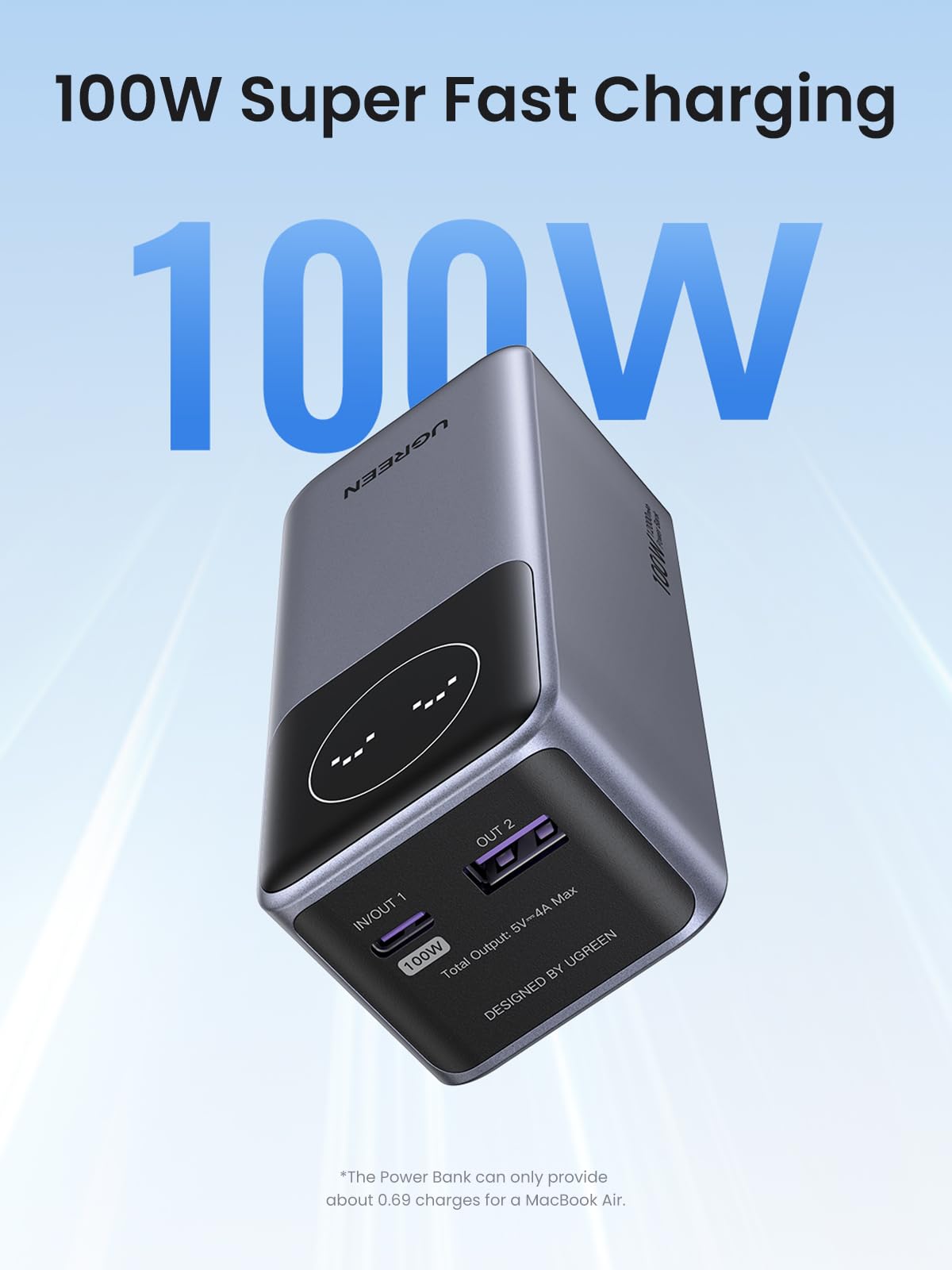 Foto 3 pulgar | Banco de Energía Ugreen Nexode 1200 Mah 100 W Pd Pps Carga Rápida - Venta Internacional