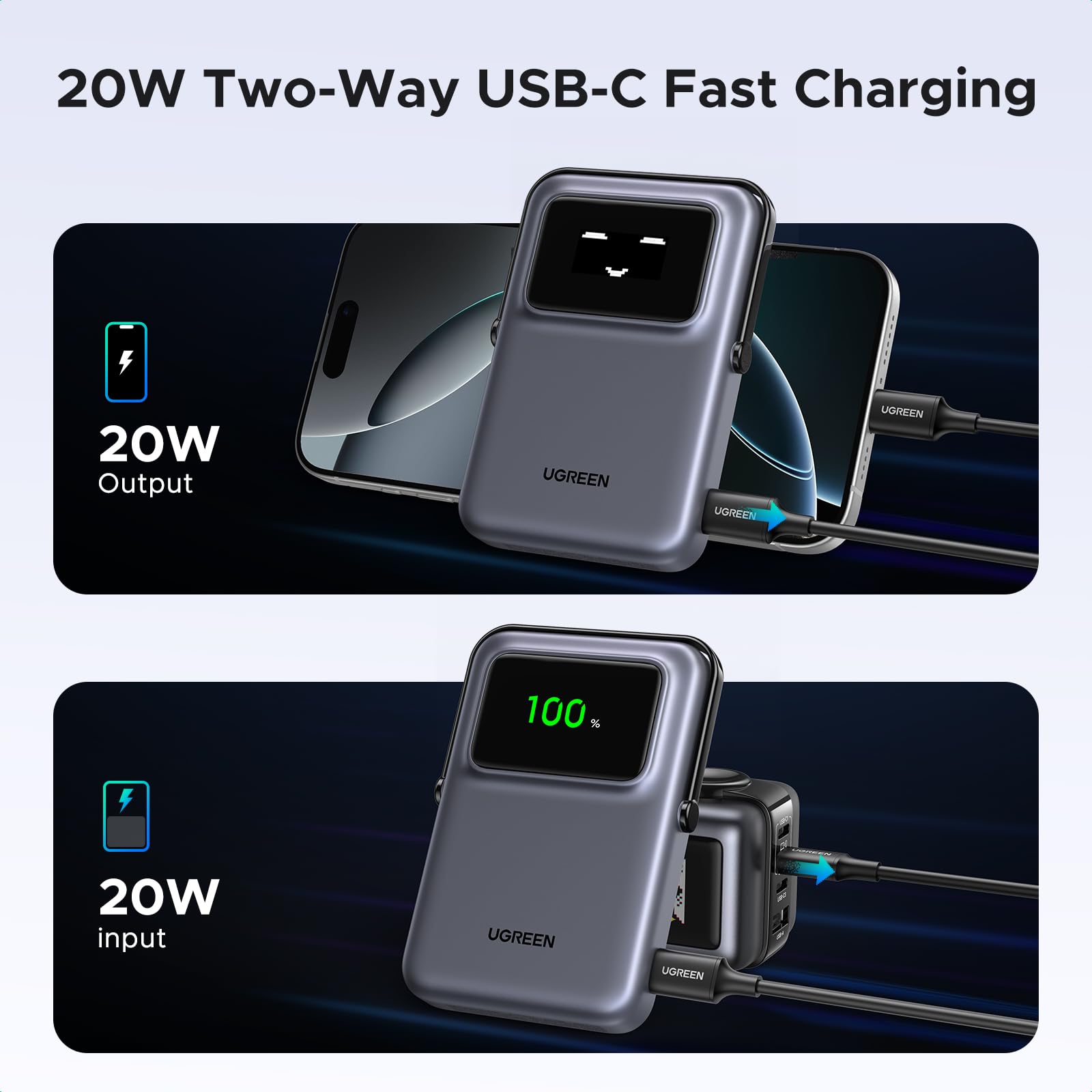 Foto 7 | Cargador Portátil Ugreen Uno Magsafe 15w 10000 Mah Inalámbrico - Venta Internacional.