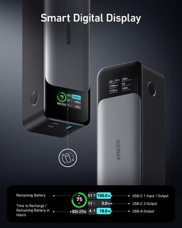 Foto 3 | Batería Externa Anker Powercore 24k, 24 000 Mah, 140 W, 3 Puertos - Venta Internacional.