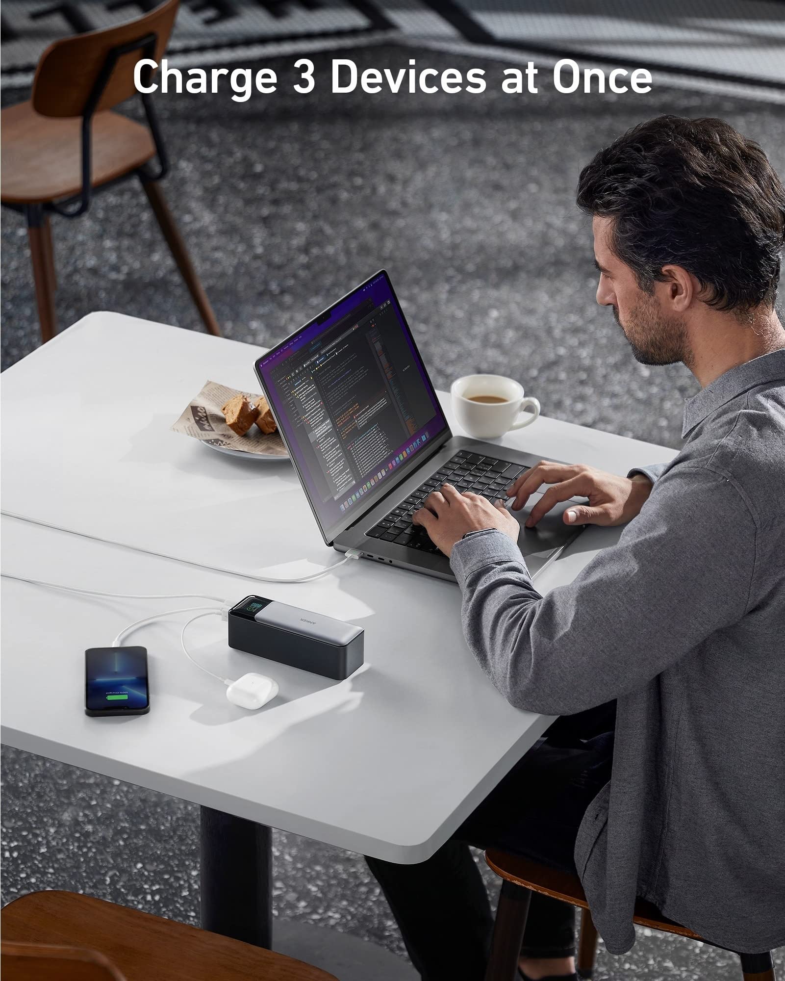Foto 6 pulgar | Batería Externa Anker Powercore 24k, 24 000 Mah, 140 W, 3 Puertos - Venta Internacional.