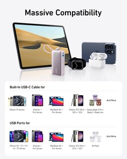 Foto 6 | Power Bank Anker Nano De 10 000 Mah Y 30 W Con Cable Usb-c Para Iphone - Venta Internacional.