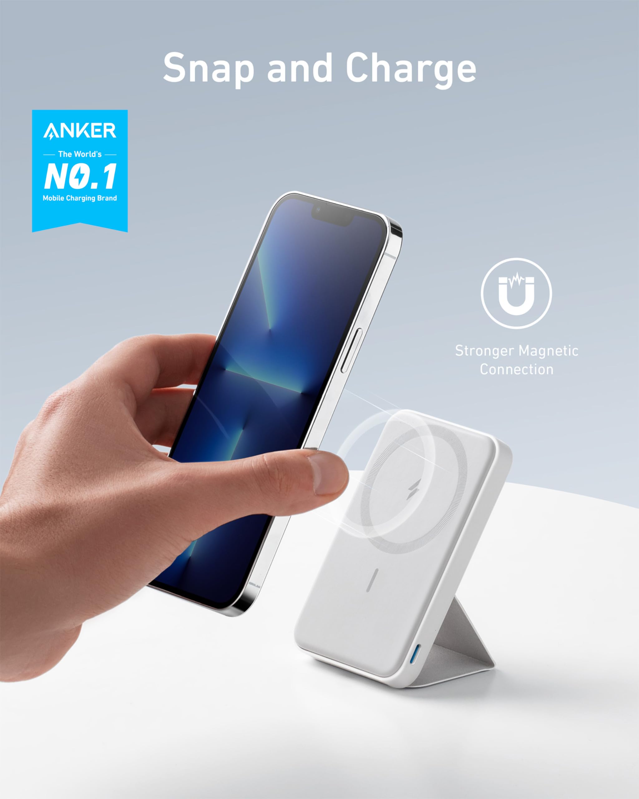 Foto 3 pulgar | Cargador Portátil Anker 622 Con Batería Magnética De 5000 Mah, Color Blanco - Venta Internacional.
