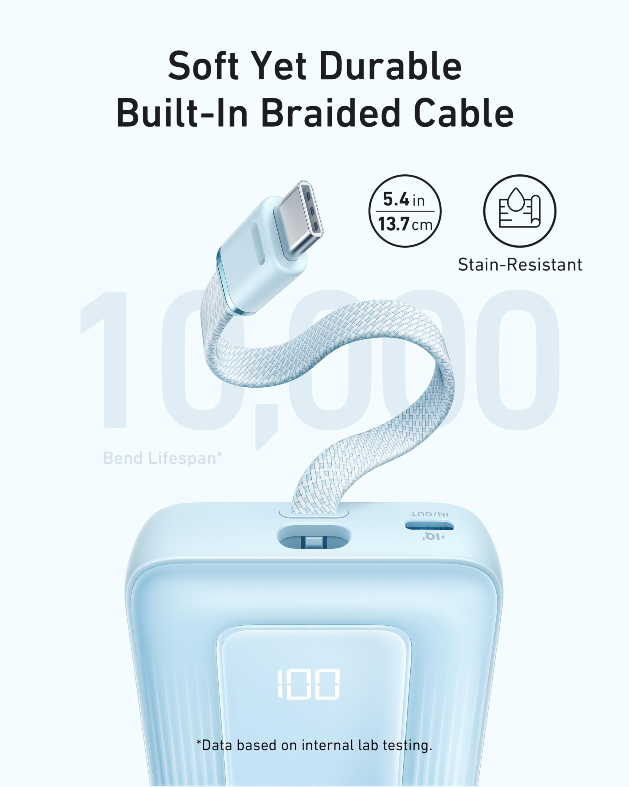 Foto 4 pulgar | Power Bank Anker Zolo De 10 000 Mah Y 30 W Con Cable Usb-c Para Iphone - Venta Internacional.