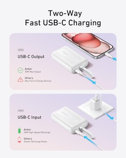 Foto 5 | Power Bank Anker Zolo De 10 000 Mah Y 30 W Con Cable Usb-c Para Iphone - Venta Internacional.