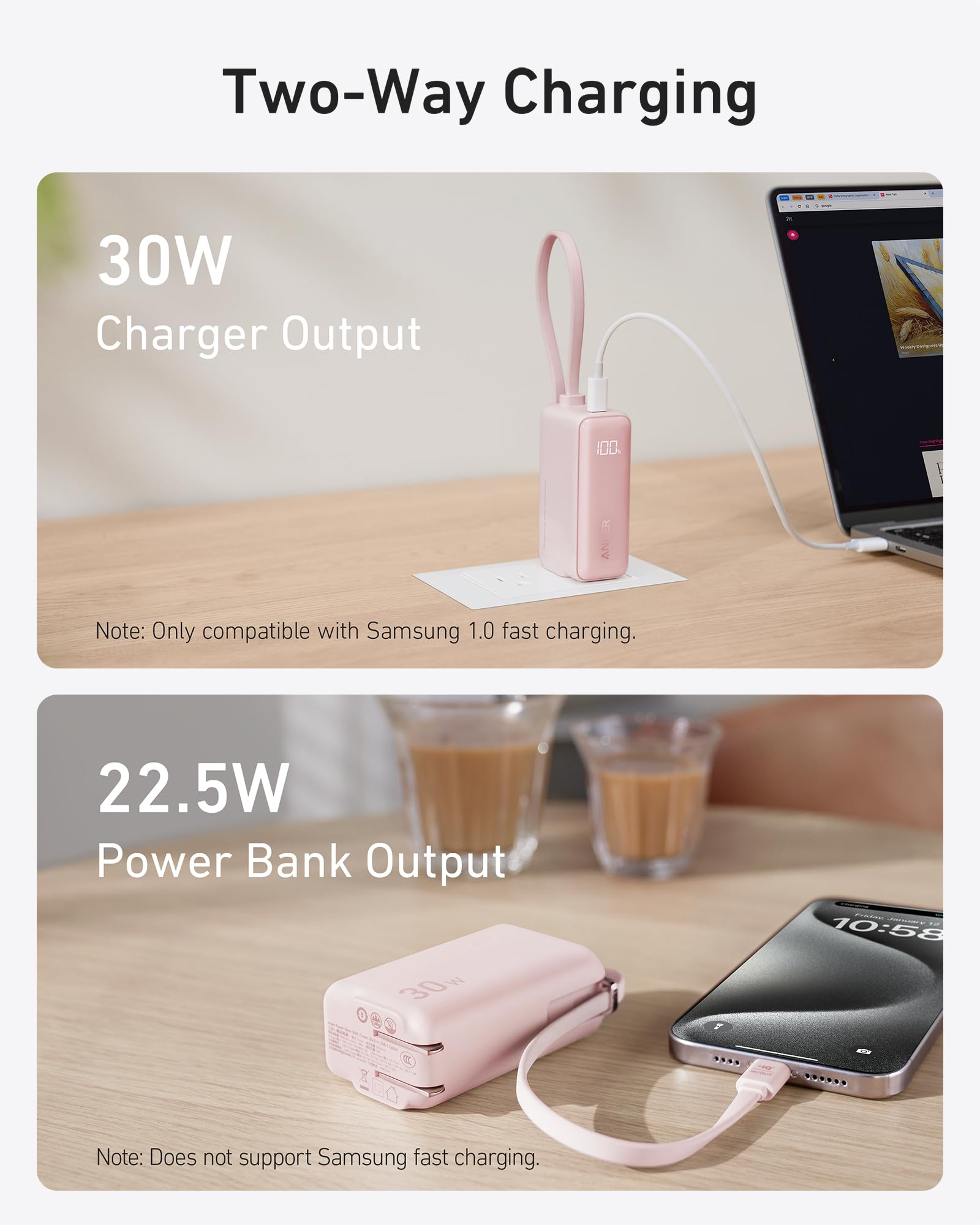 Foto 5 pulgar | Cargador Usb-c Power Bank Anker De 5000 Mah Y 30 W Para Iphone 15 - Venta Internacional.