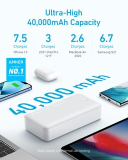Foto 2 | Batería Externa Anker Powercore 40k 40,000mah 30w Usb-c - Venta Internacional.